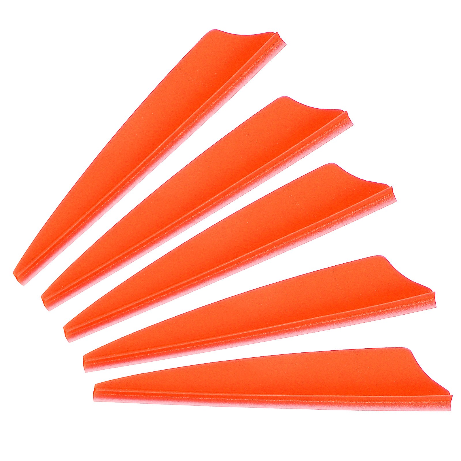 Arrows Vanes, 36 Pack 2.5 Inch Arrow Fletching Archery Shield Fletch, Orange