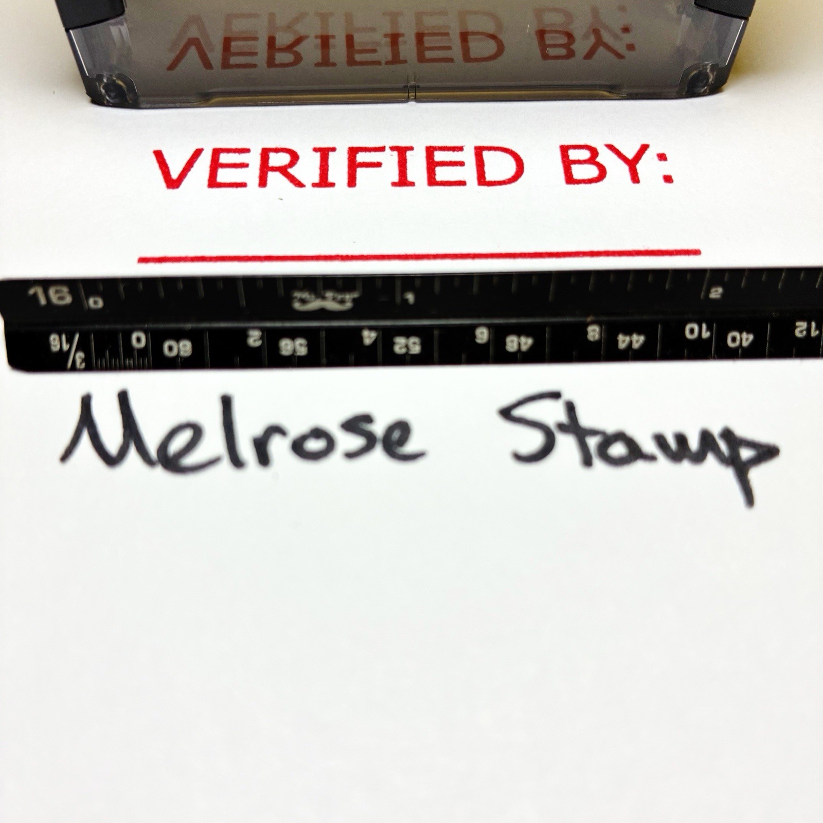 Verified By Rubber Stamp Red Ink Self Inking Ideal 4913