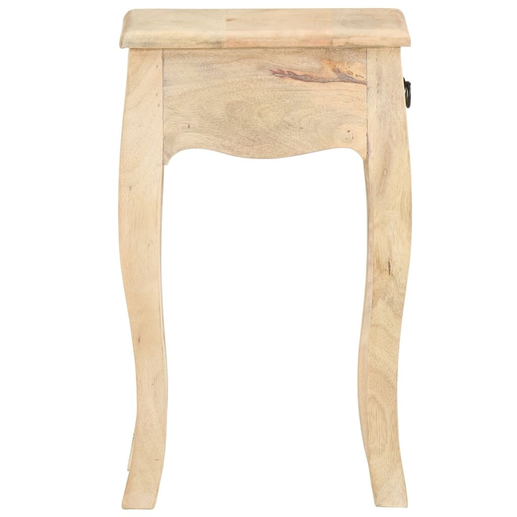Bed Cabinet Brown Solid mango wood Compact Bedside Table Square