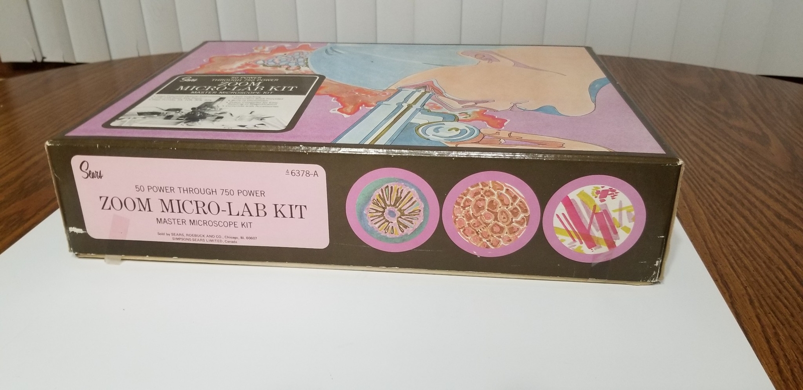 Vintage 1960s Sears Zoom Micro Lab Kit Master Microscope Set Boxed Very Nice X