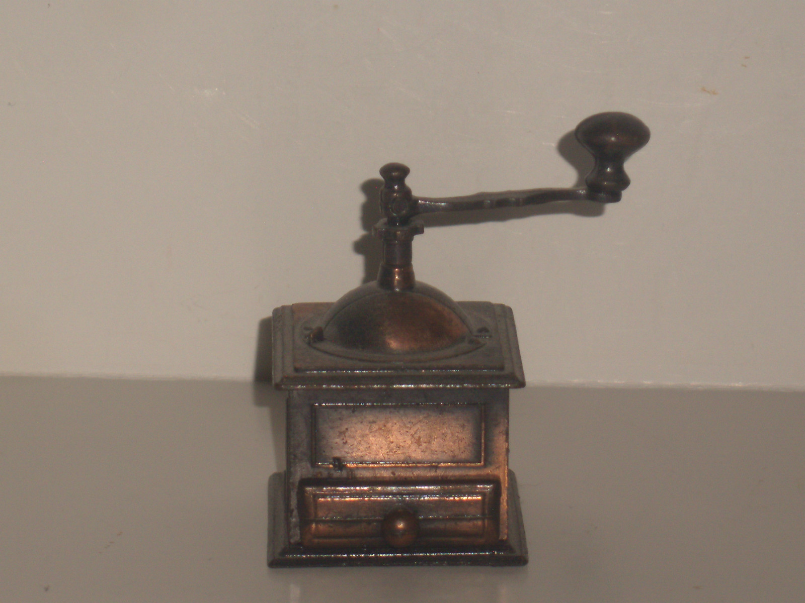Metal Coffee Grinder Pencil Sharpener Die Cast Copper 2.25” Mini Desk