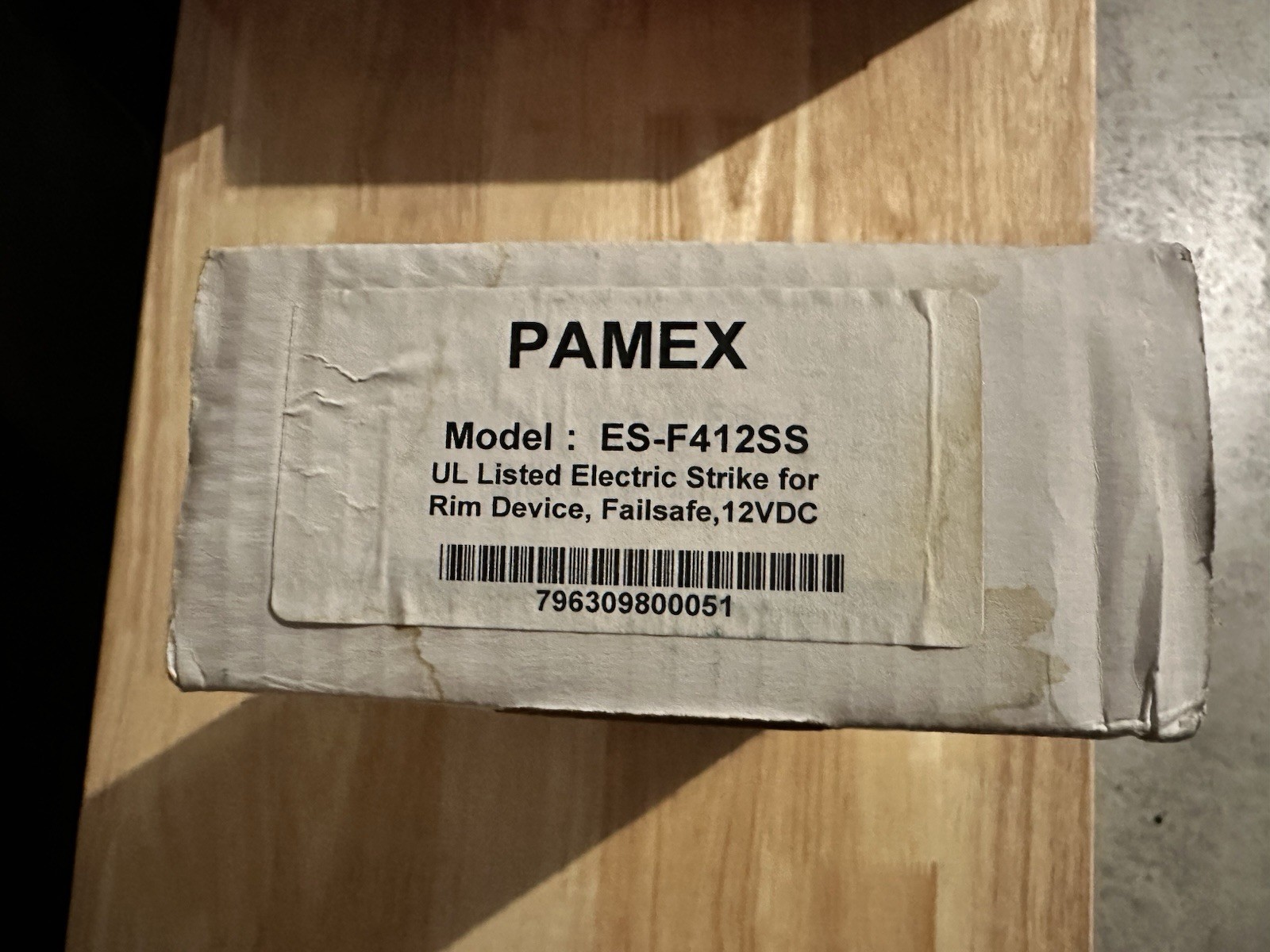 Pamex ES-F412SS UL Listed Electric Strike for Rim Device, Failsafe, 12VDC