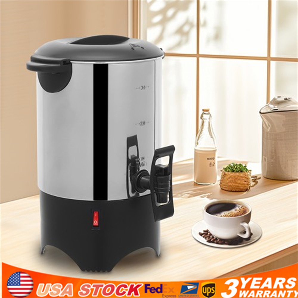 Modern Coffee Percolator 30 Cup Commercial Large Capacity Urn 5.2L/175Oz 1000w