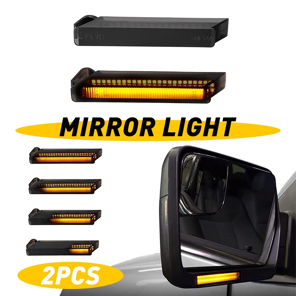 Sequential LED Side Mirror Turn Signal Light Lamp For Ford 2009-2014 F150 F-150