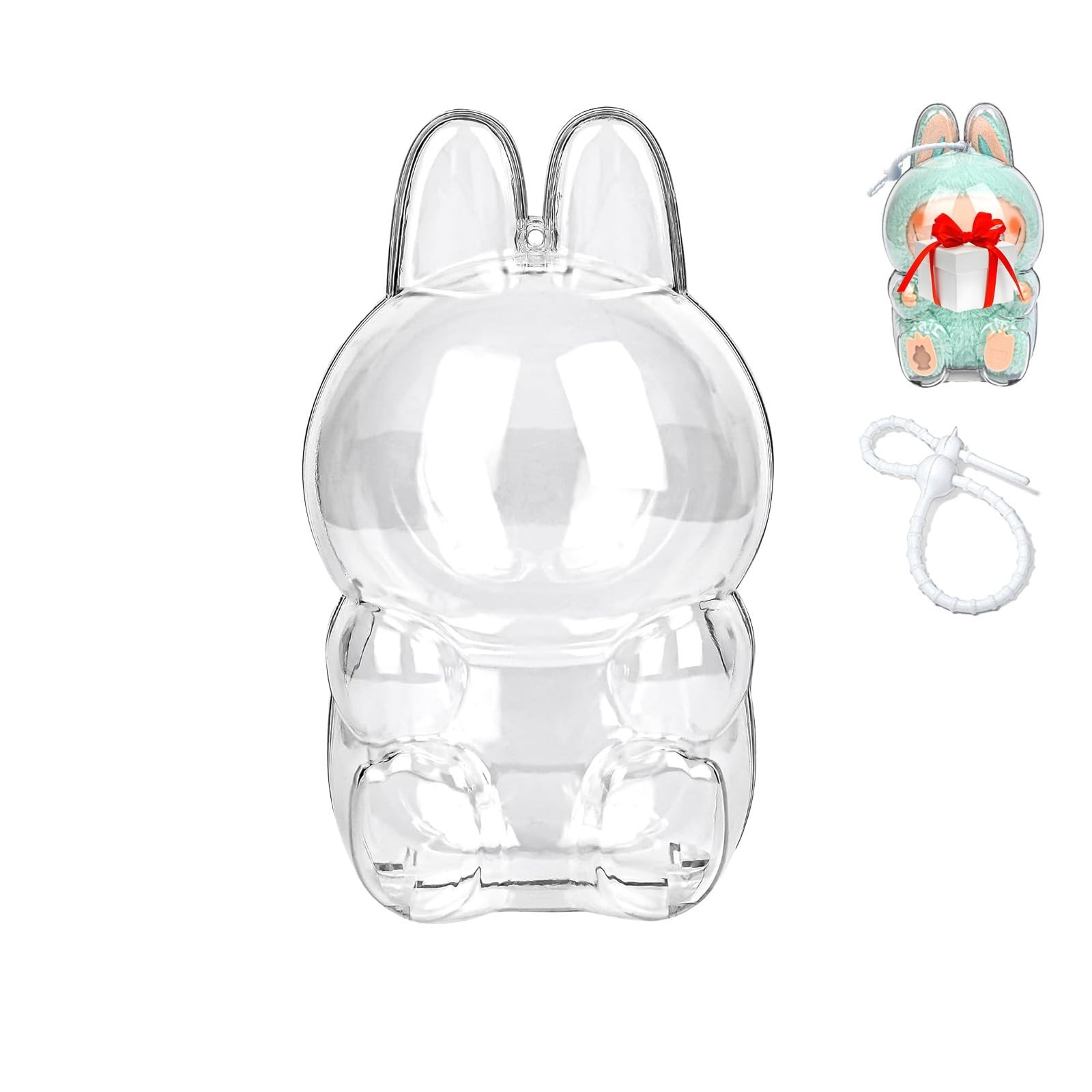 Protective Case for Labubu Display Case Won’t Trap Hair Highly Transparent