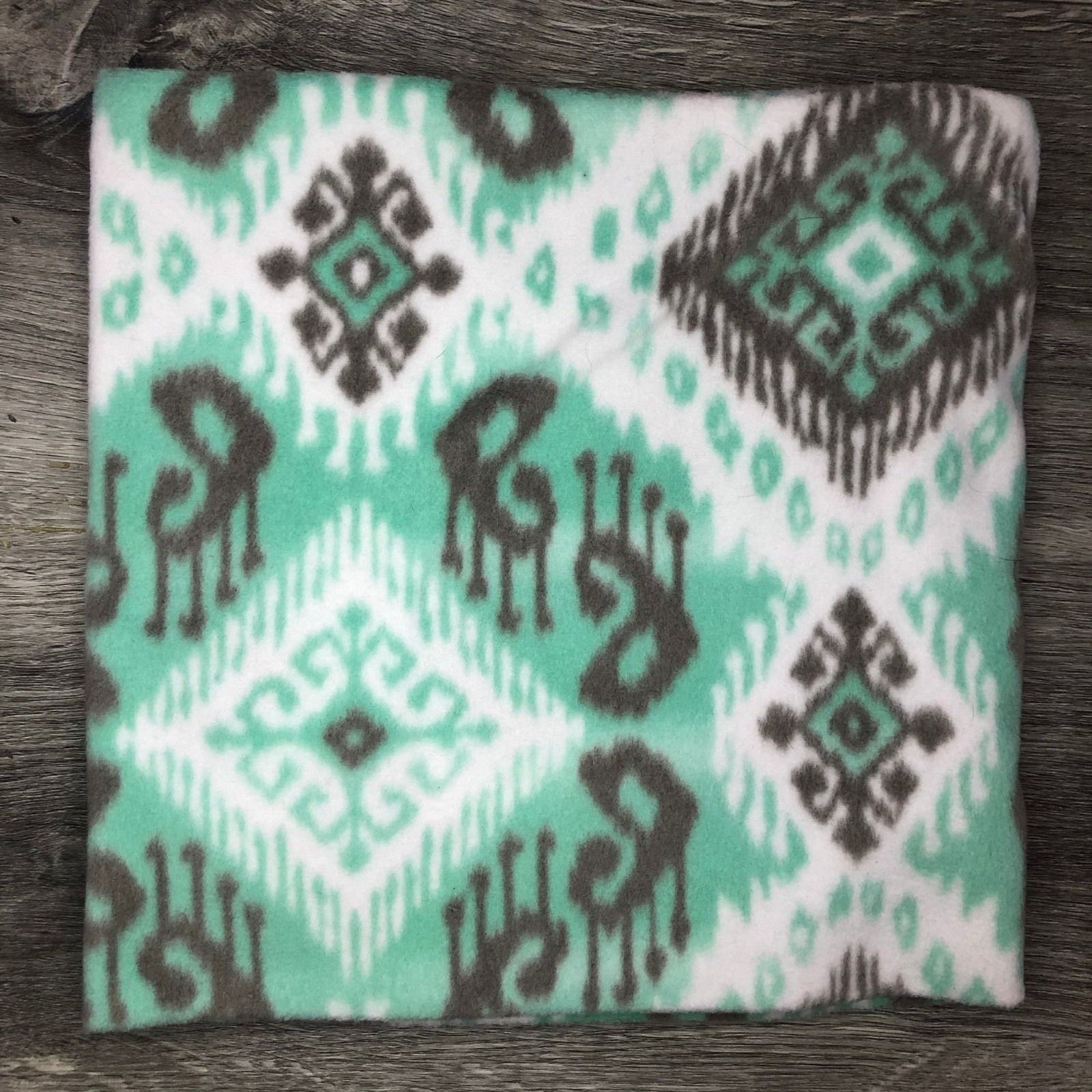 Gray Mint Fleece Neck Warmer: Handmade Winter Gaiter