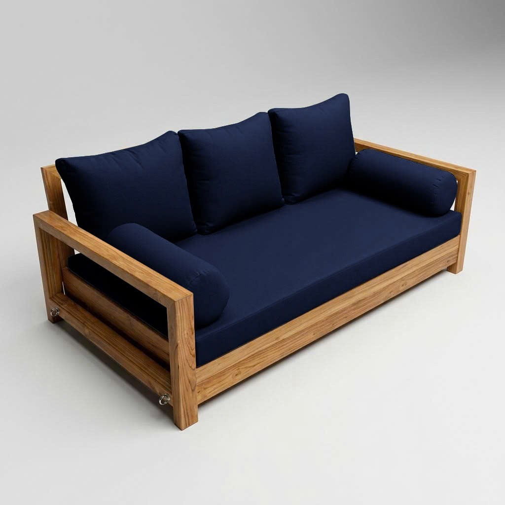 COVER ONLY STYLE 3 Mattress Pillow Daybed Porch Swing Knife Edge Queen AD101