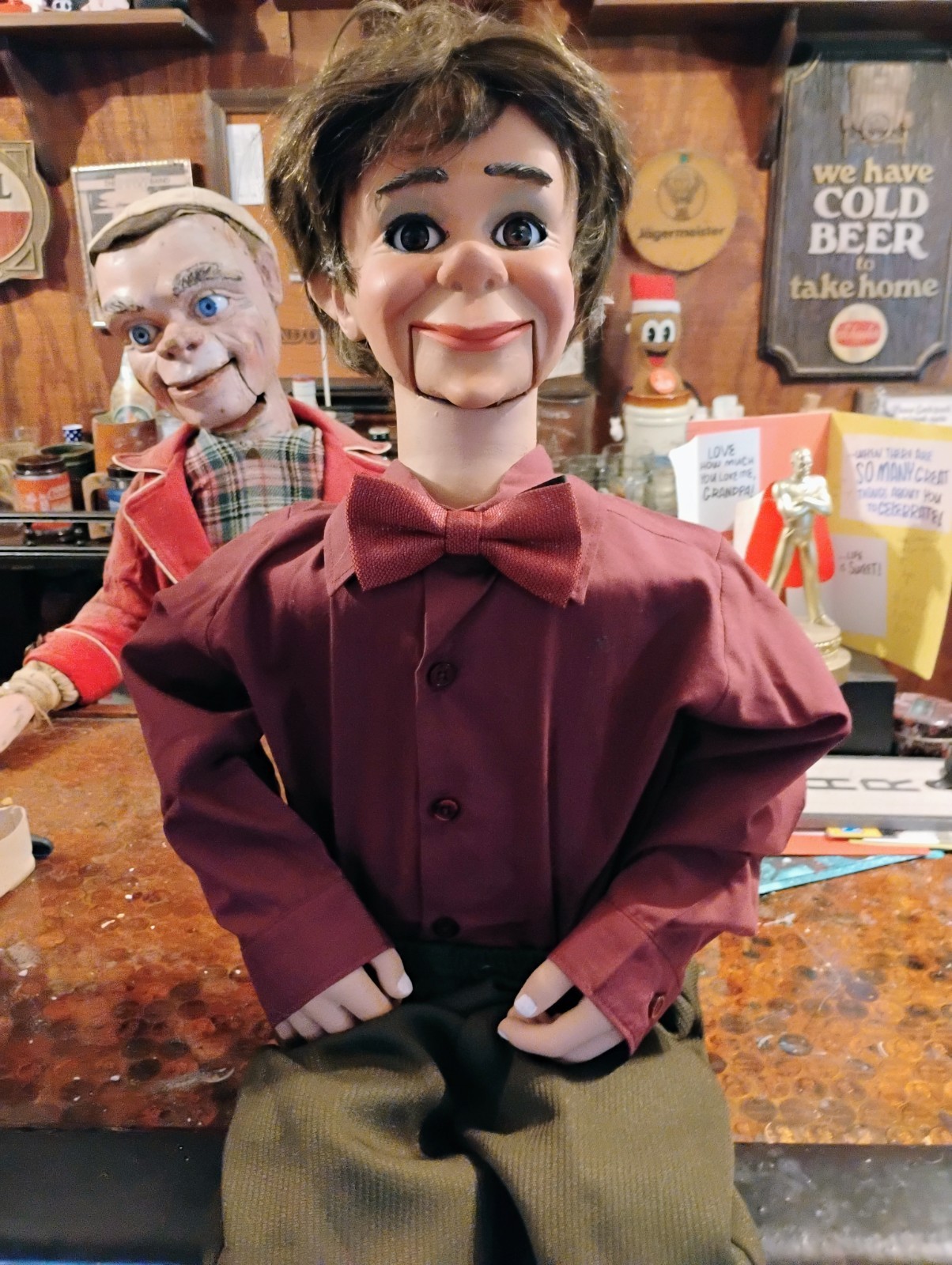 pro style ventriloquist dummy puppet doll figure