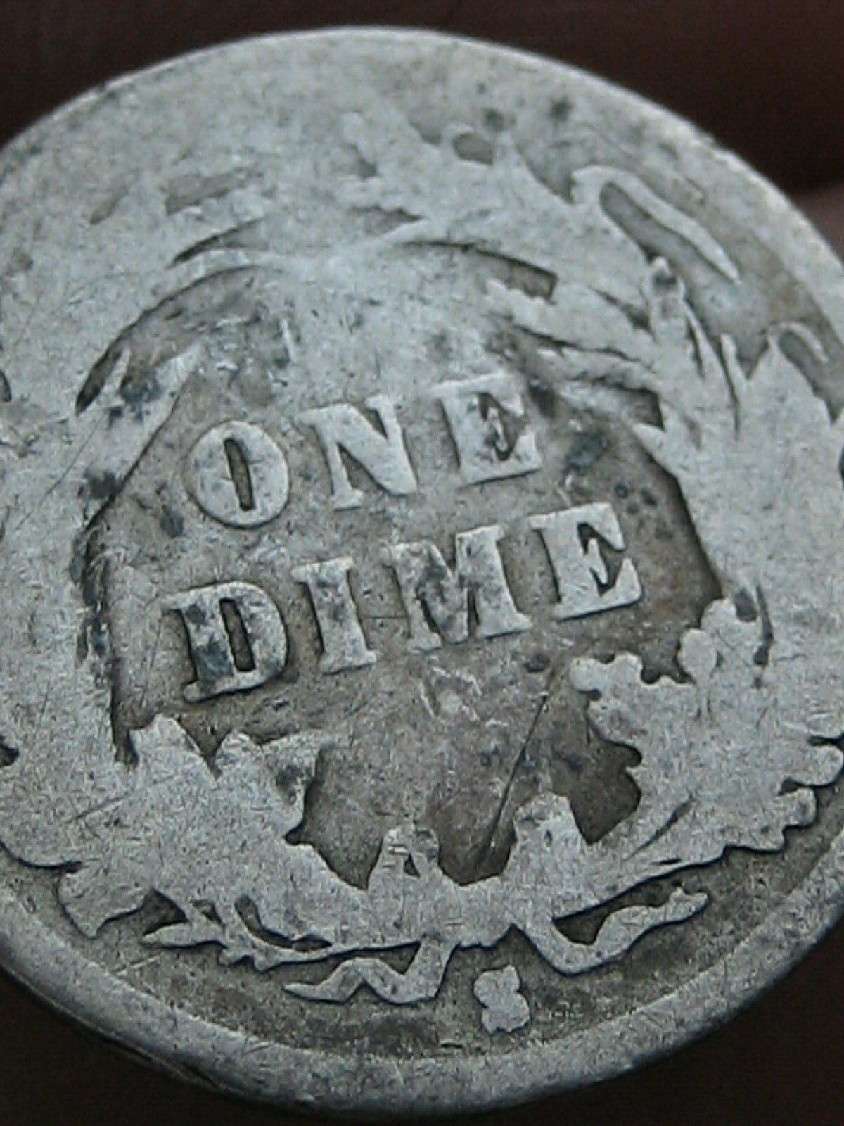 1896 S Silver Barber Dime- San Francisco, AG/Good Details
