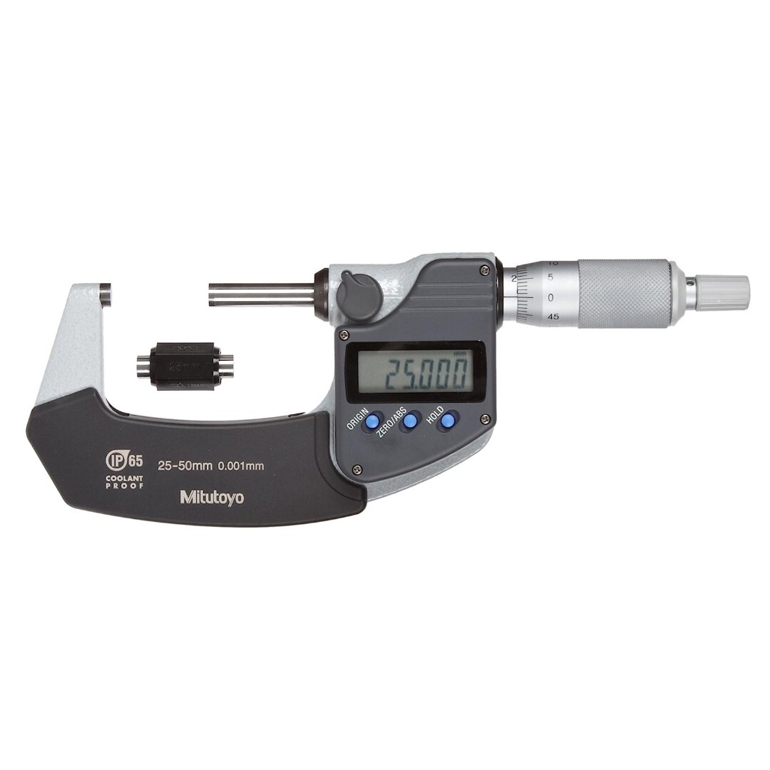 Mitutoyo 293-241-30 Coolant Proof LCD Micrometer Ratchet Stop 25-50mm Range