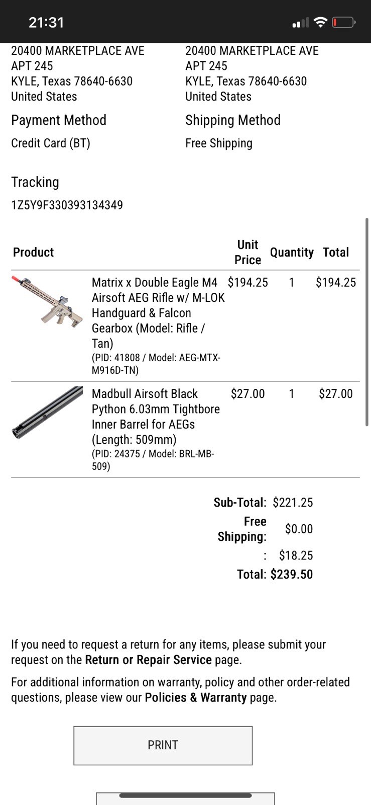 Airsoft bundle