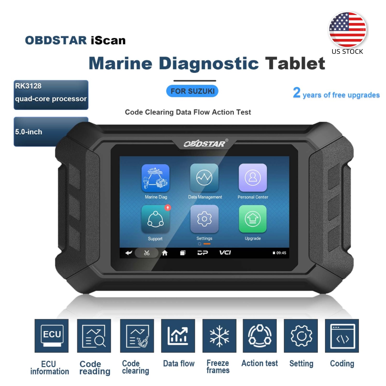OBDSTAR ISCAN For SUZUKI Marine Diagnostic Tablet Code Reading&Clearing Scanner