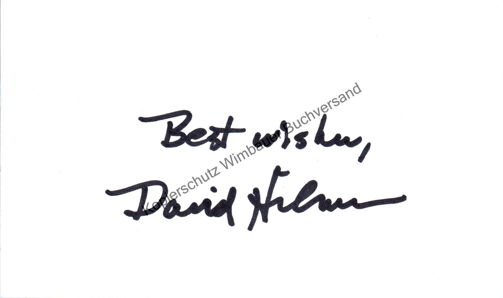 Original autograph David C. Hilmers astronaut /// autograph signed sign 345795