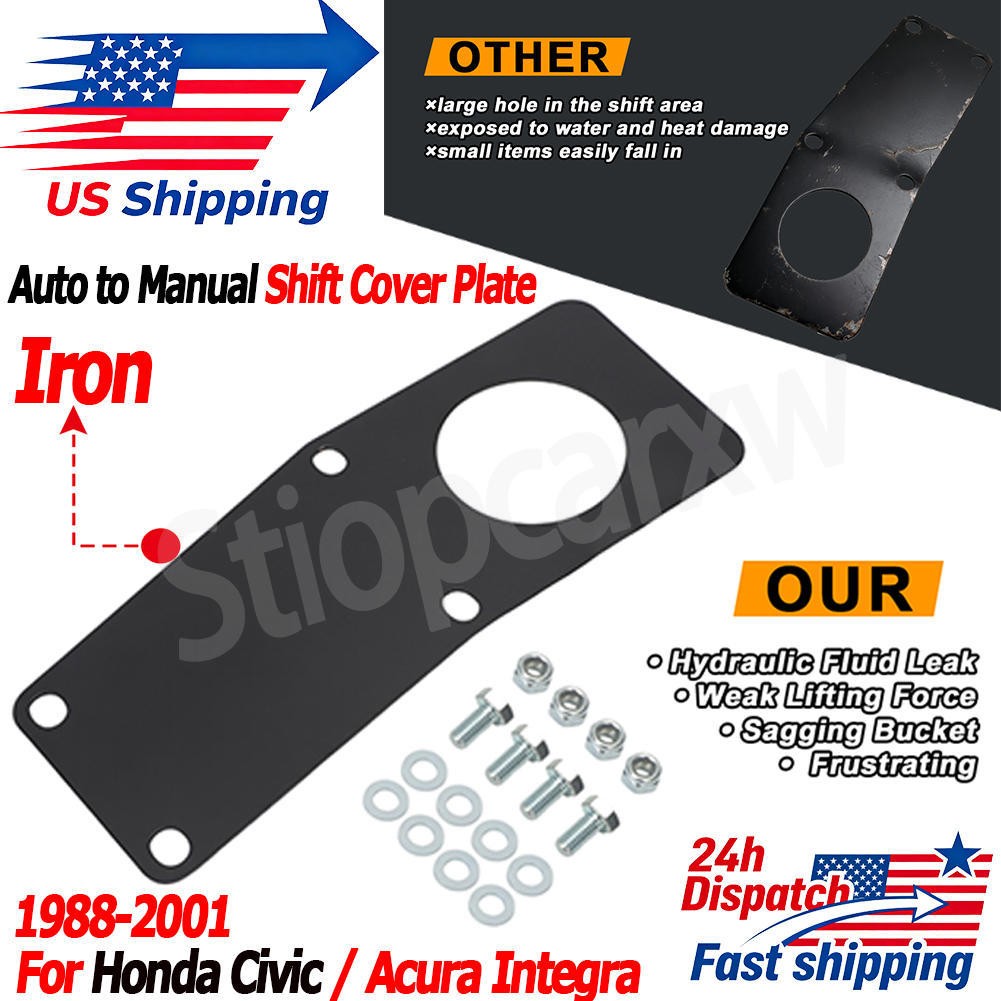 Auto-Manual Shift Conversion Cover Plate For 88-01 Honda Civic Acura Integra US