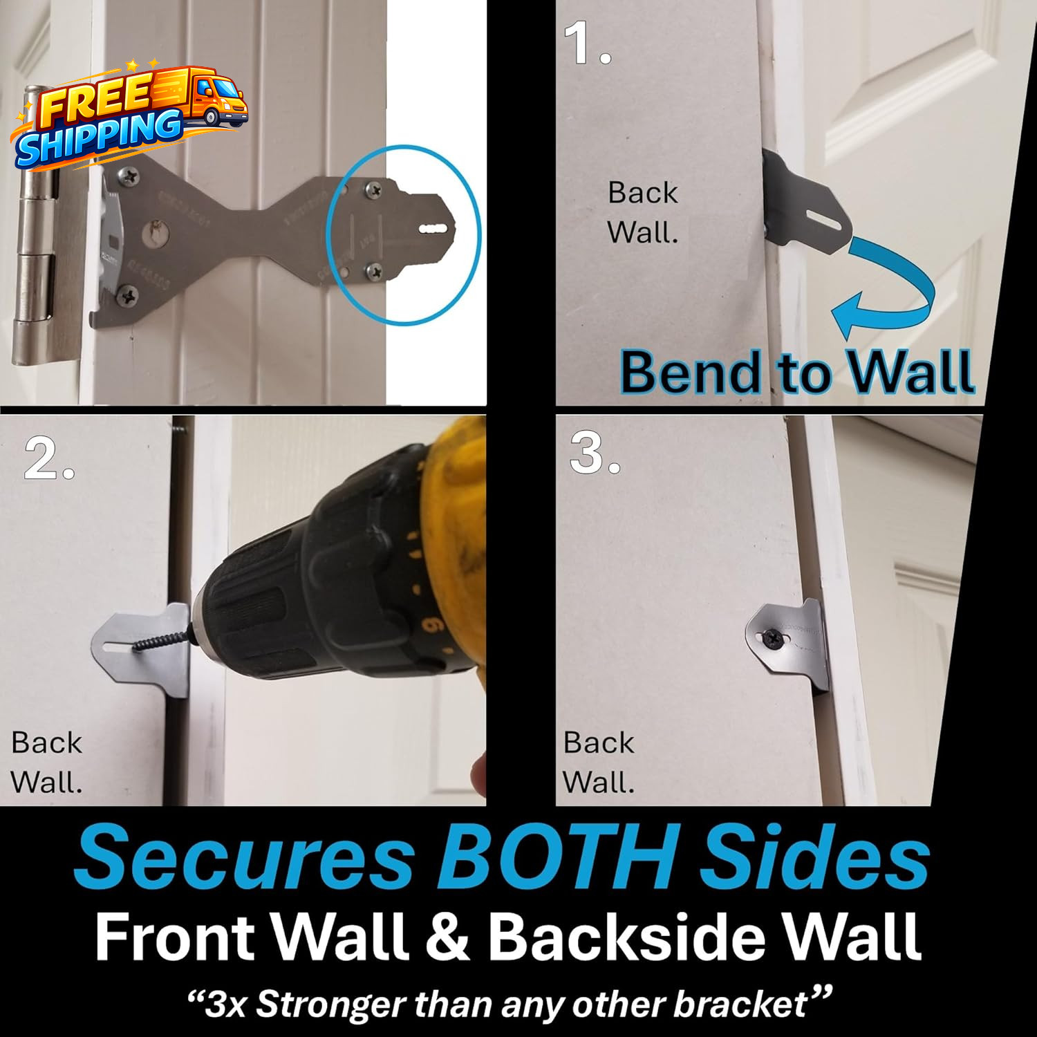 EXPR® Premium Door Install Kit Max Strength Secures Both Sides Official Door