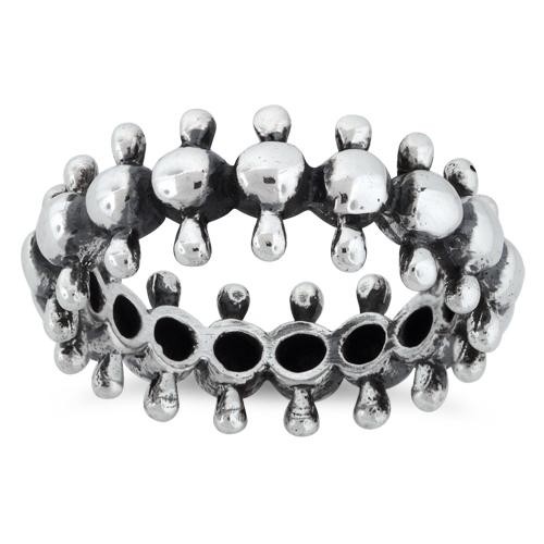 925 Sterling Silver Backbone Eternity Ring