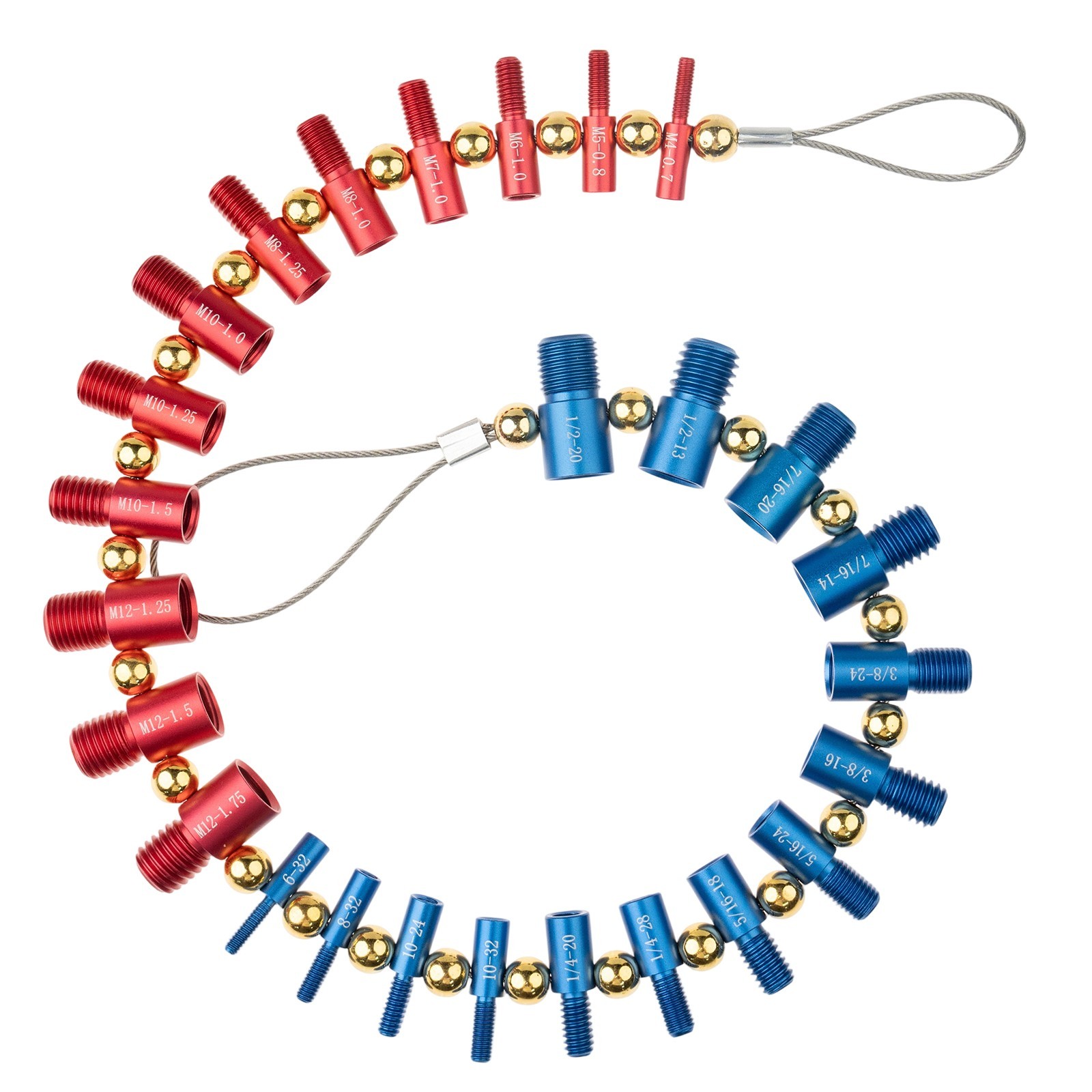 Nut and Bolt Thread Checker Inch & Metric Thread Gauge Nut and Bolt Size Gauge N