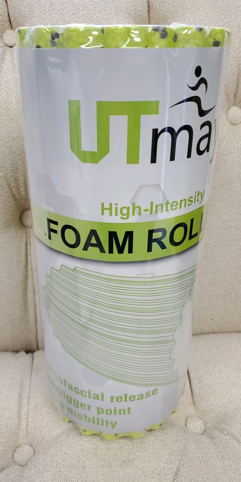 Factory Sealed UTmay High-Intensity Foam Roller with Grooves