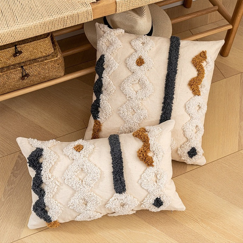 1PC Boho Cushion Cover Pillow Case Moroccan Decorative Lumbar Pillow Cover Soft