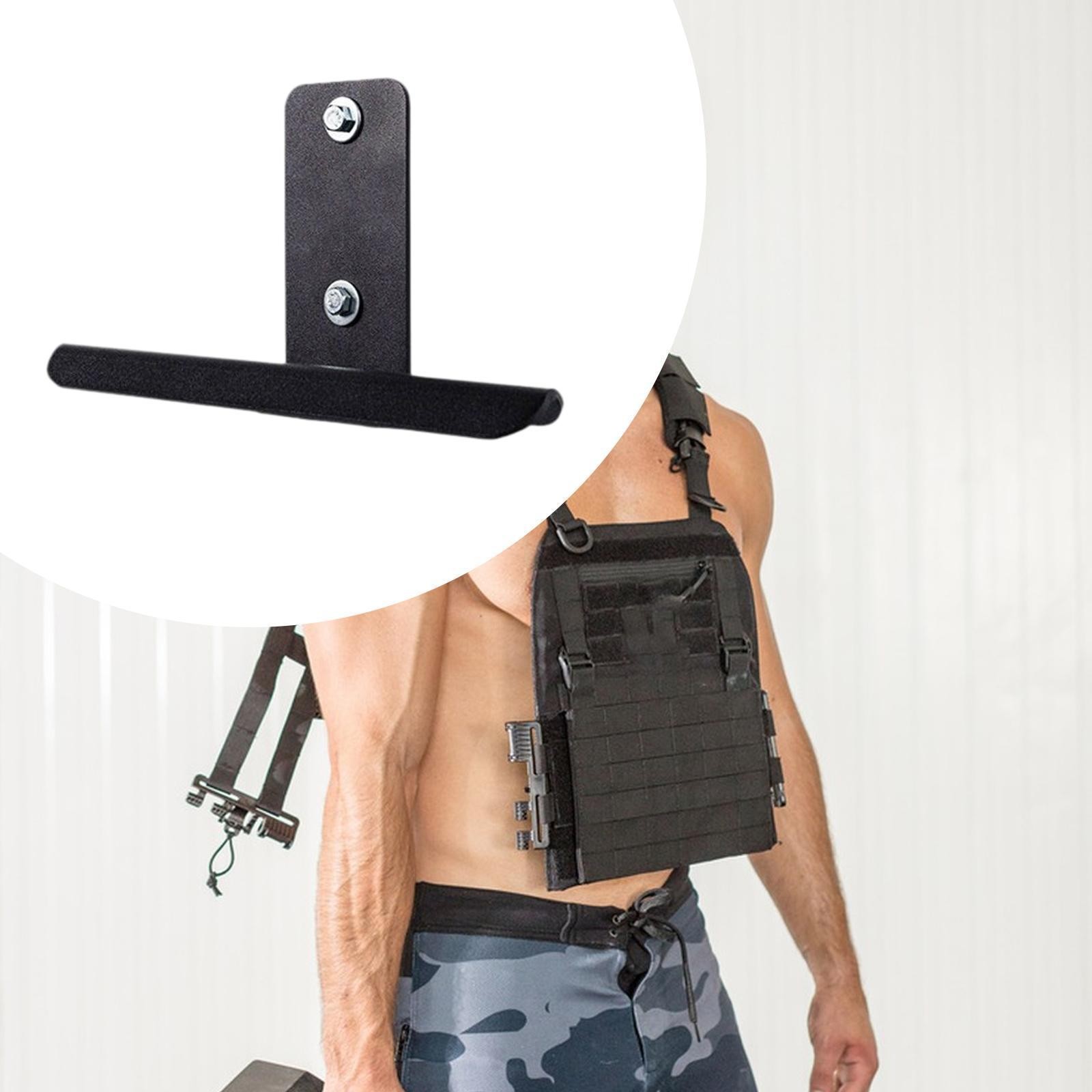 Wall Mounted Weight Vest Hanger Gym Storage Rack Heavy Duty Garage Fitness