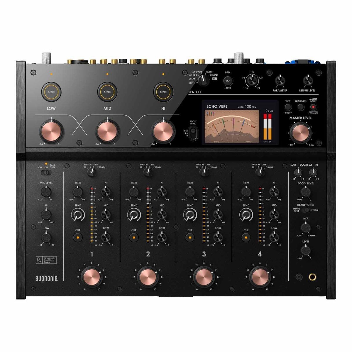 Alpha Theta Euphonia Professional Serato Rekordbox FX Rotary DJ Club Mixer