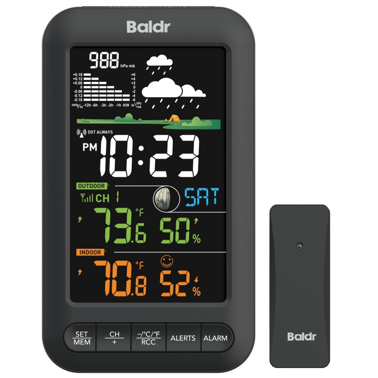 Wireless Indoor Outdoor Thermometer Weather Station Remote Sensor