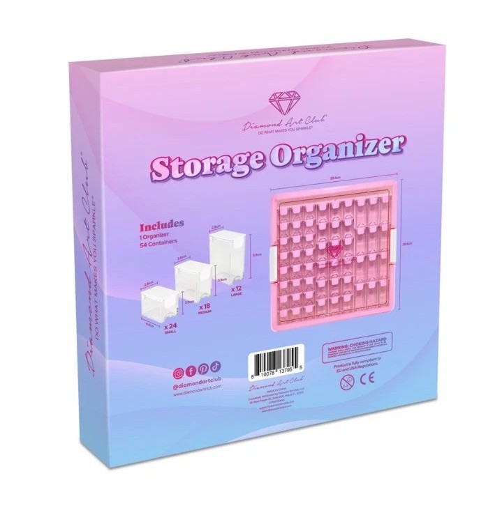 Diamond Art Club Storage Organizer –54 Containers– Round Square Specialty Drills