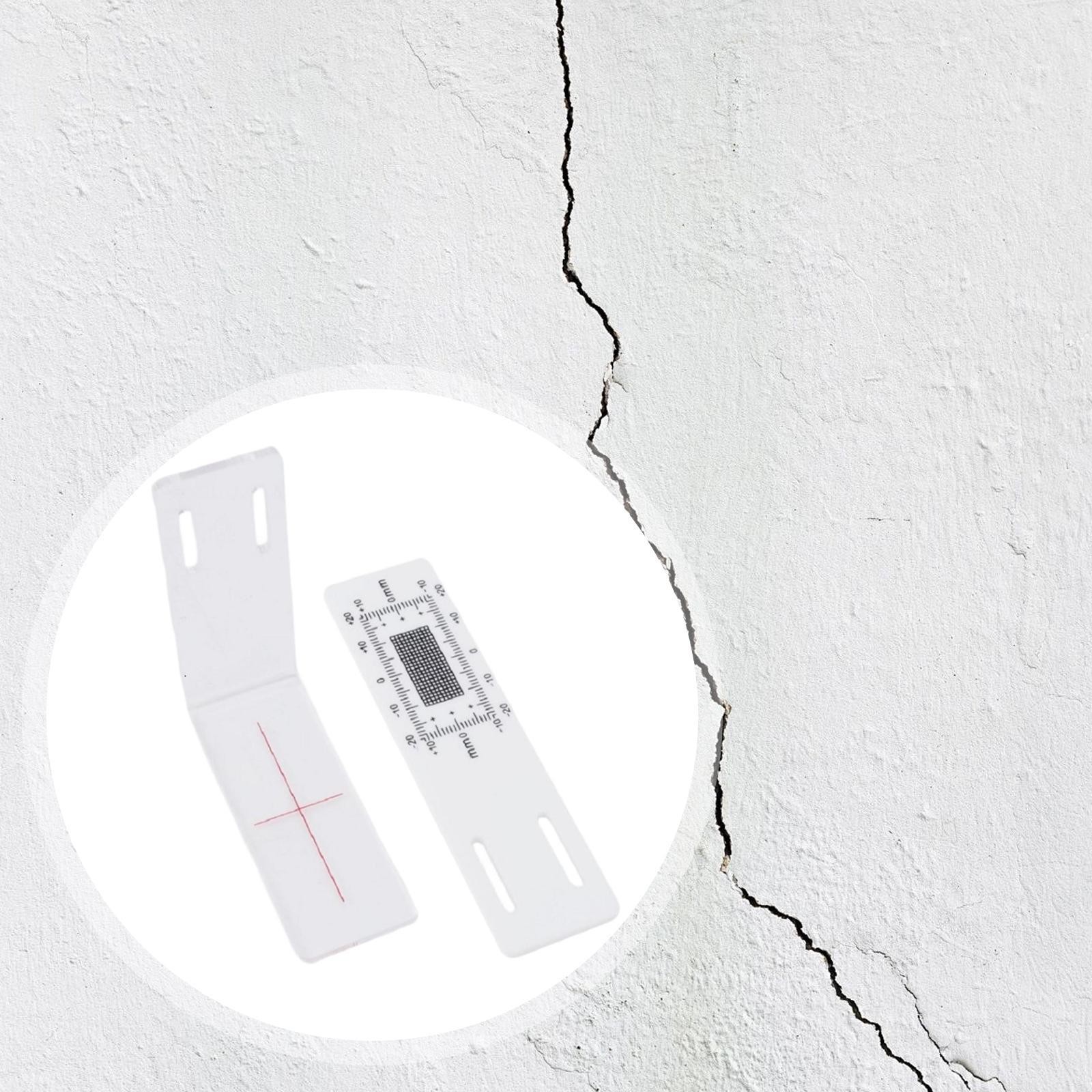 Crack Monitor Record Stopping Point Gauge L Shape Crack Monitor for Crack