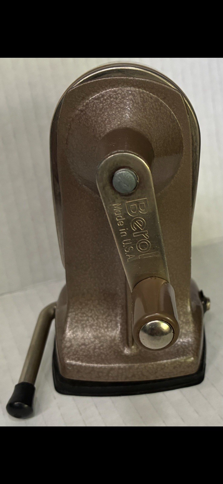 Vintage Pencil Sharpener Crank Desk Mount APSCO Berol USA