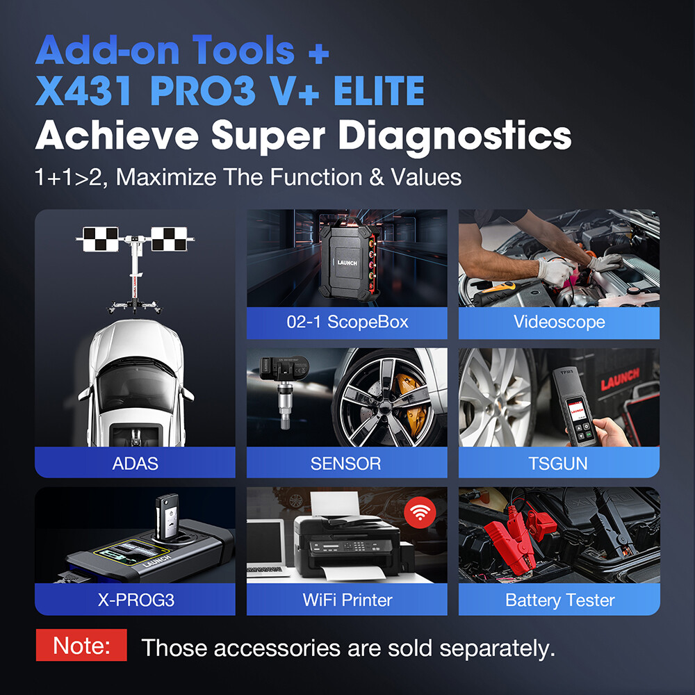 LAUNCH X431 PRO3S ELITE V+ 5.0 PRO5 Car Diagnostic Tool J2534 Programming Coding
