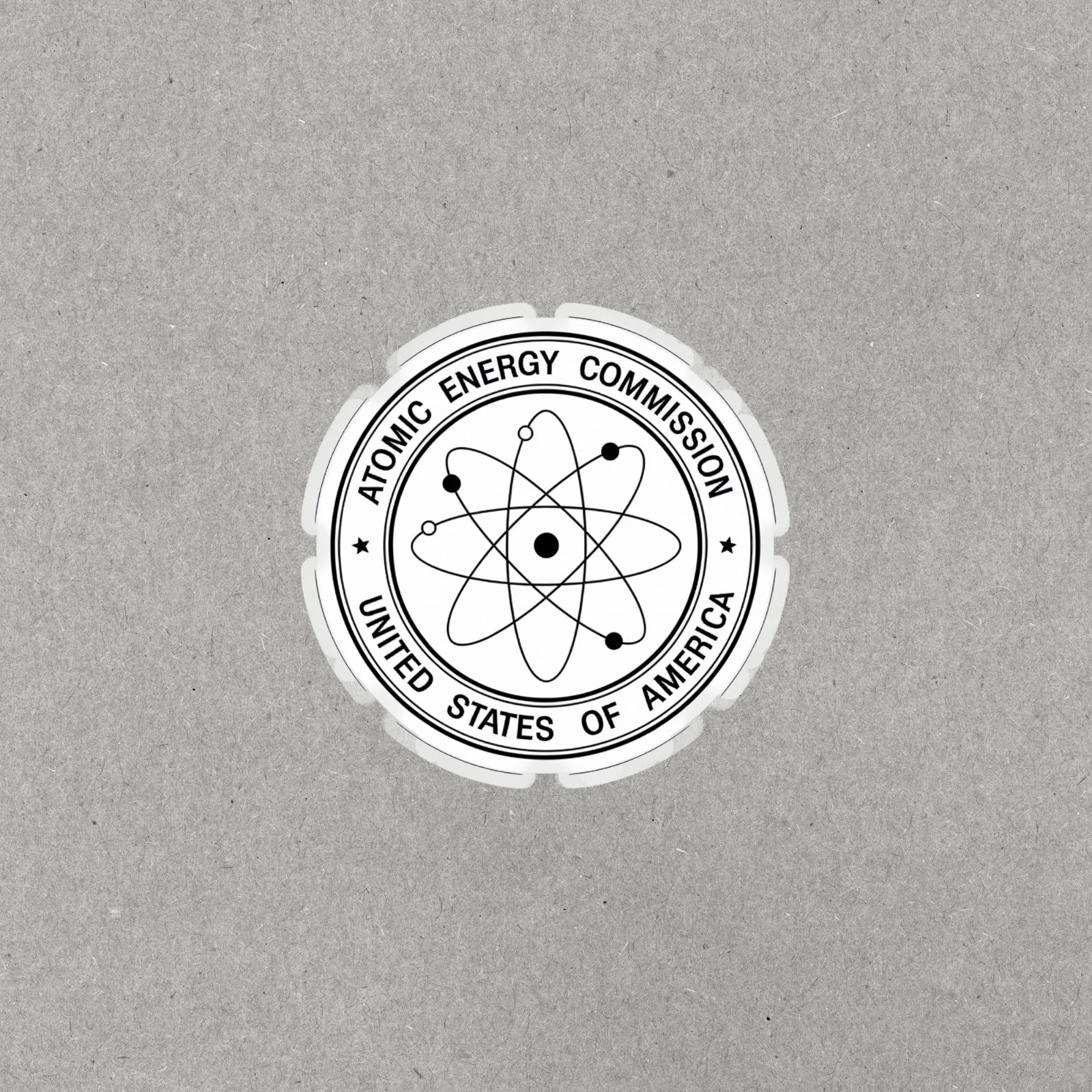Atomic Energy Commission USA Seal Sticker | Science Physics Nuclear Vinyl 4993
