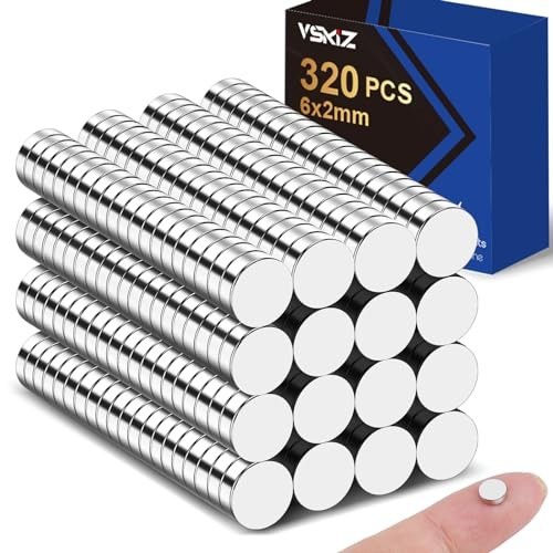 320Pcs Small Neodymium Magnets, 6X2Mm Small Rare Earth Magnet Mini Magnets for W