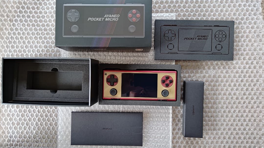 AYANEO Pocket MICRO Retro Gold 8GB 256GB Handheld Gaming Console Complete