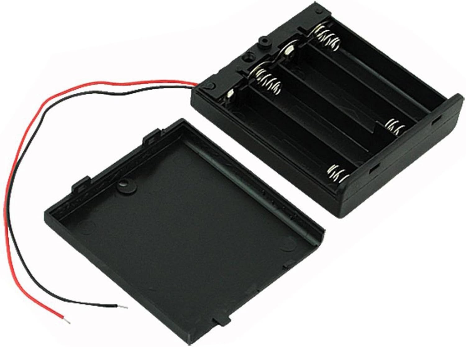 Durable 4 x AA Battery Case Holder with On/Off Switch - 2 Pieces Included