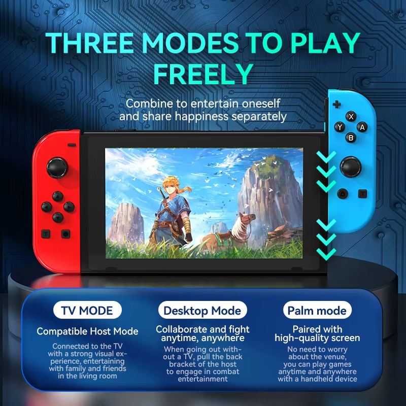 Switch joycon Wireless Controller NS Host Left and Right with RGB Small Handle