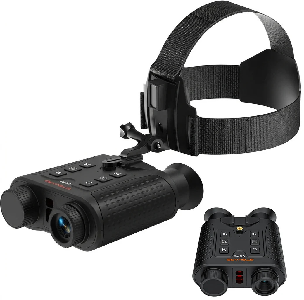 GTGUARD V6PRO 4K Night Vision Binoculars with 600M Rangefinder 8X Zoom Telescope