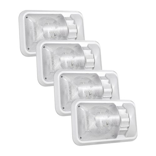 Rv Led Lights Interior 12v 500LM RV Ceiling Dome Light with Switch 4 Pack 24LED