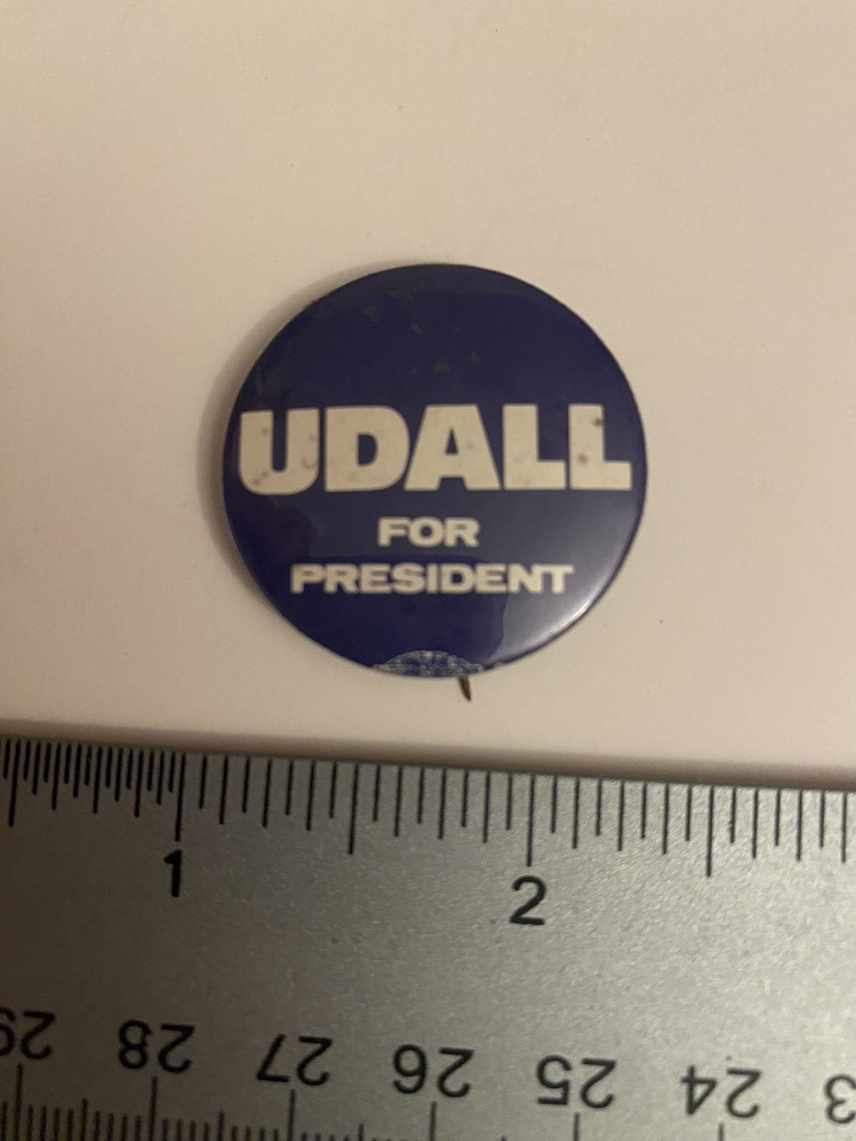 Udall For President Pin Back Button P55