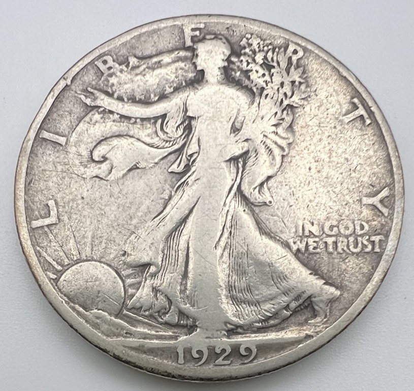 1929 S San Francisco Mint 50C Walking Liberty Half