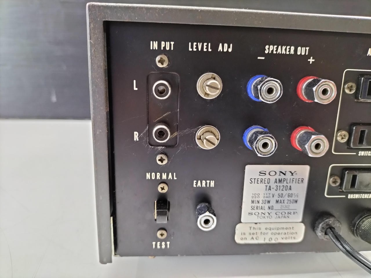 Sony 3120 Power Amplifier Tested Working JP