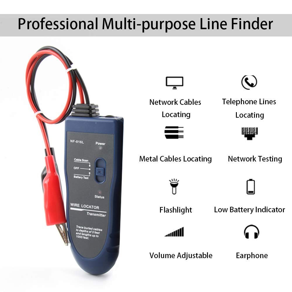 Underground Wire Locator Upgrade, RockyMars Cable Tester with NF-816L, RockyMars