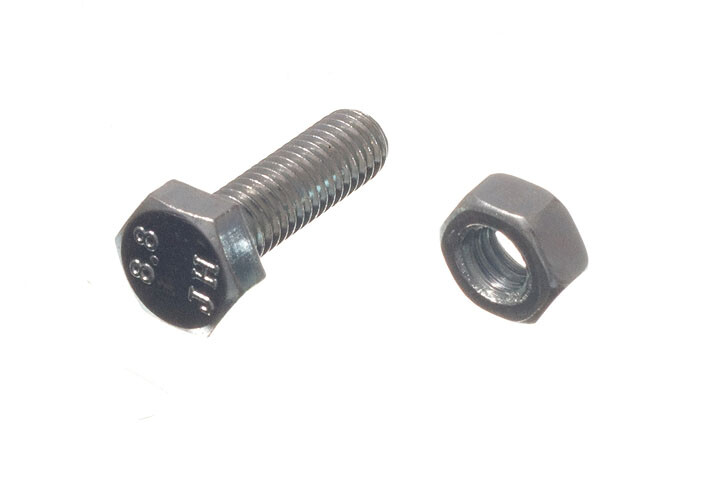 New 40 X Hex Bolts Set Screw 4.8 Grade M6 20mm BZP Zinc Plated - Onestopdiy - H