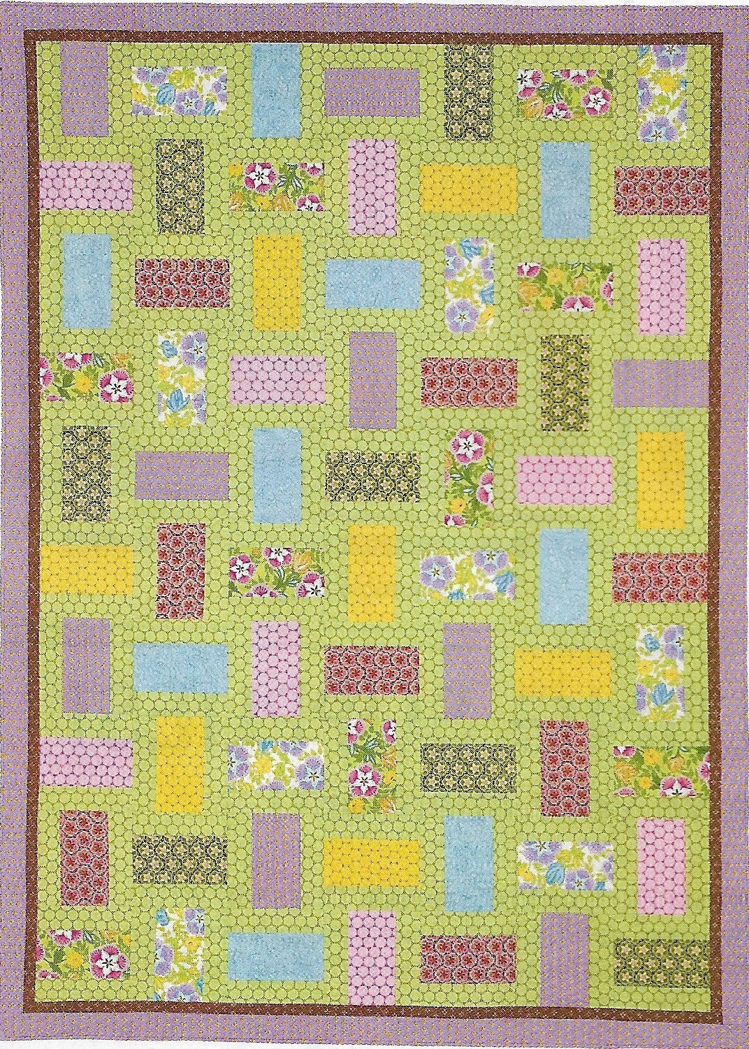 Flower Beds Quilt quilting pattern instructions
