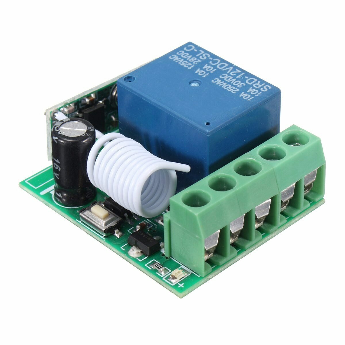 DC 12V 1CH Relay Wireless Remote Control Switch Receiver Module For learning US
