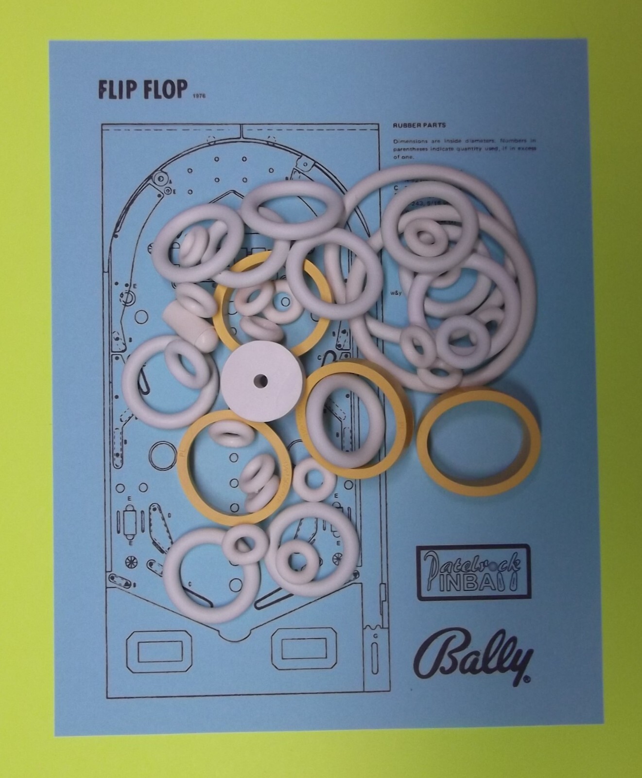 1976 Bally Flip Flop Pinball Machine Maintenance Tune up Kit