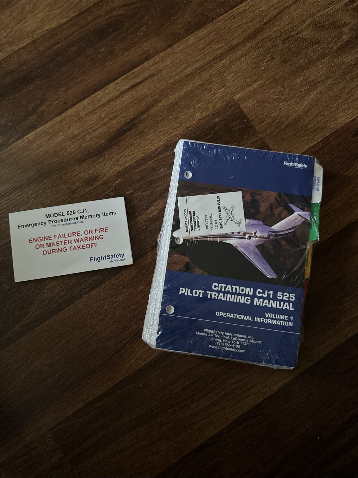 Citation CJ1 Model 525 Pilot Training Manual, Vol. 1, Ops Info NEW In PACKAGE