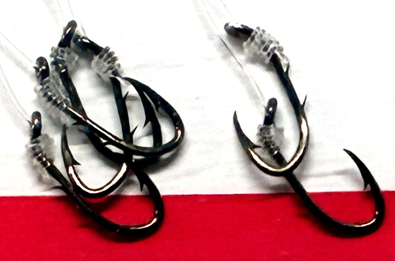 3 PACKS Eagle Claw No. 139 Snelled Baitholder Hook Size 14 Bronze 6-Count Pack