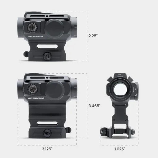 Tacticon Armament Apex Predator V3 Solar | Multi-Reticle Red Dot Sight
