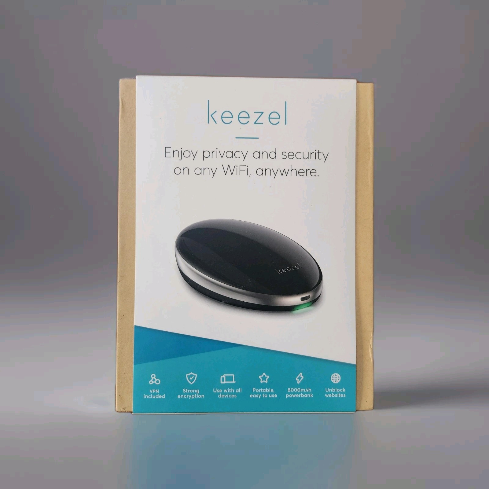 Keezel KZL-1 Portable Personal & Business Travel Internet Cyber Security VPN NEW