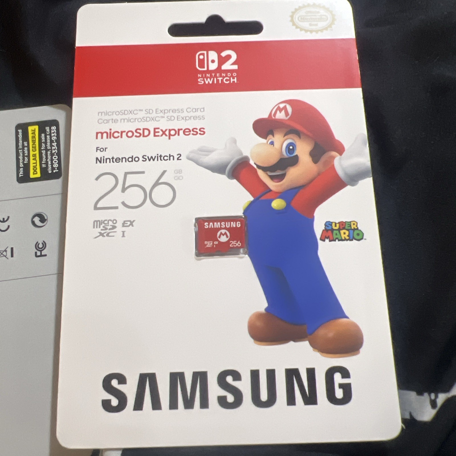 Nintendo Switch 2 Micro SD Express Card 256GB MARIO Edition Samsung**BRAND NEW**